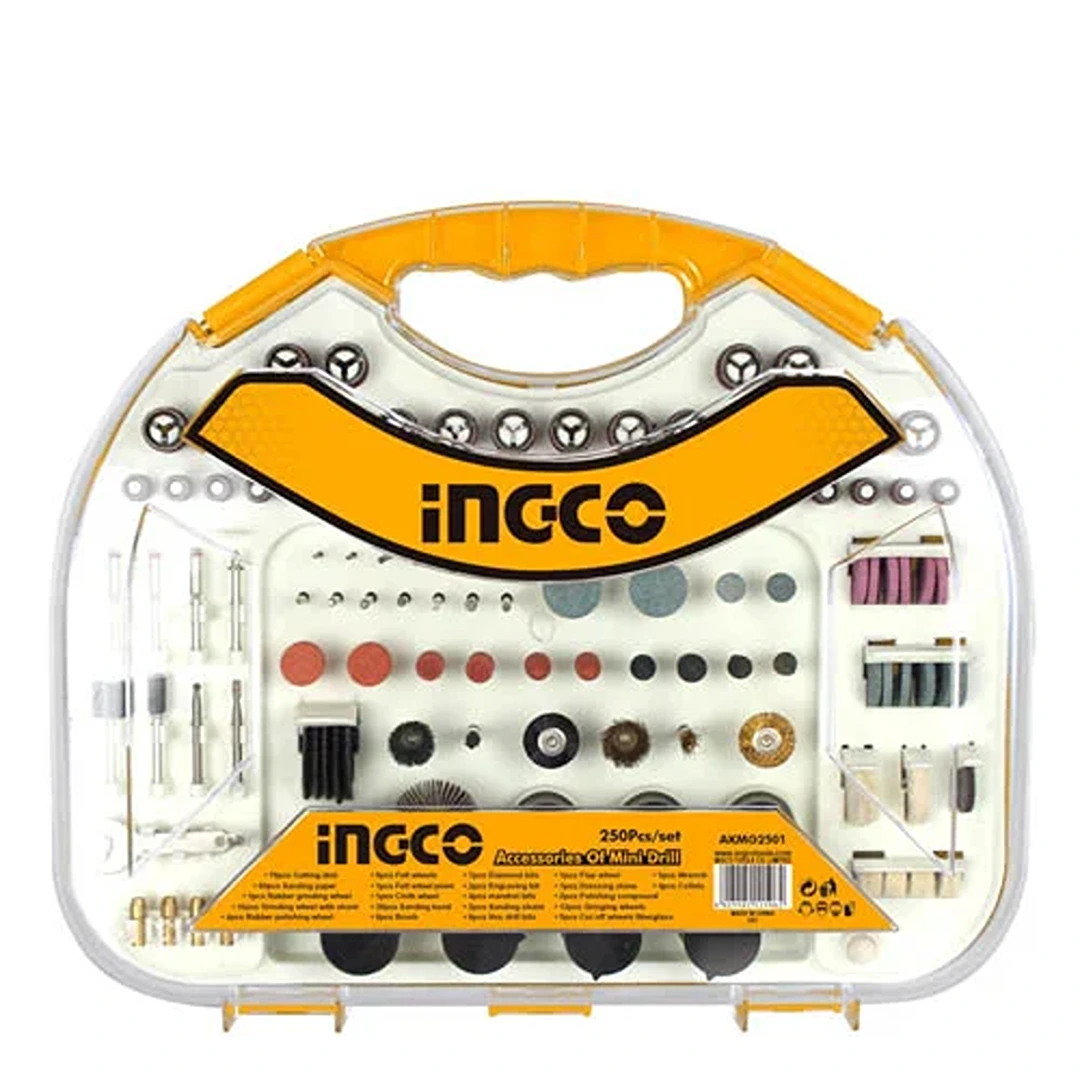 INGCO Mini Drill Accessories set 250pcs AKMG2501