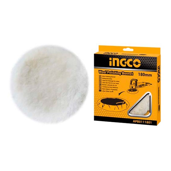 INGCO Wool Polishing Bonnet 180mm APB0111801