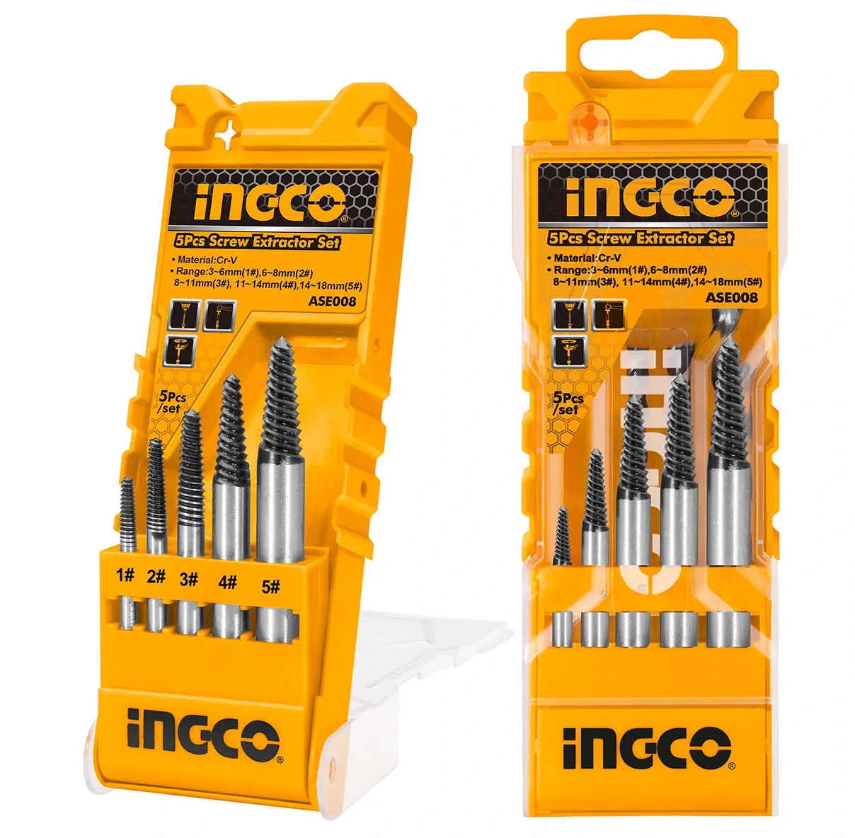 INGCO Screw Extractor Set 5pcs ASE008