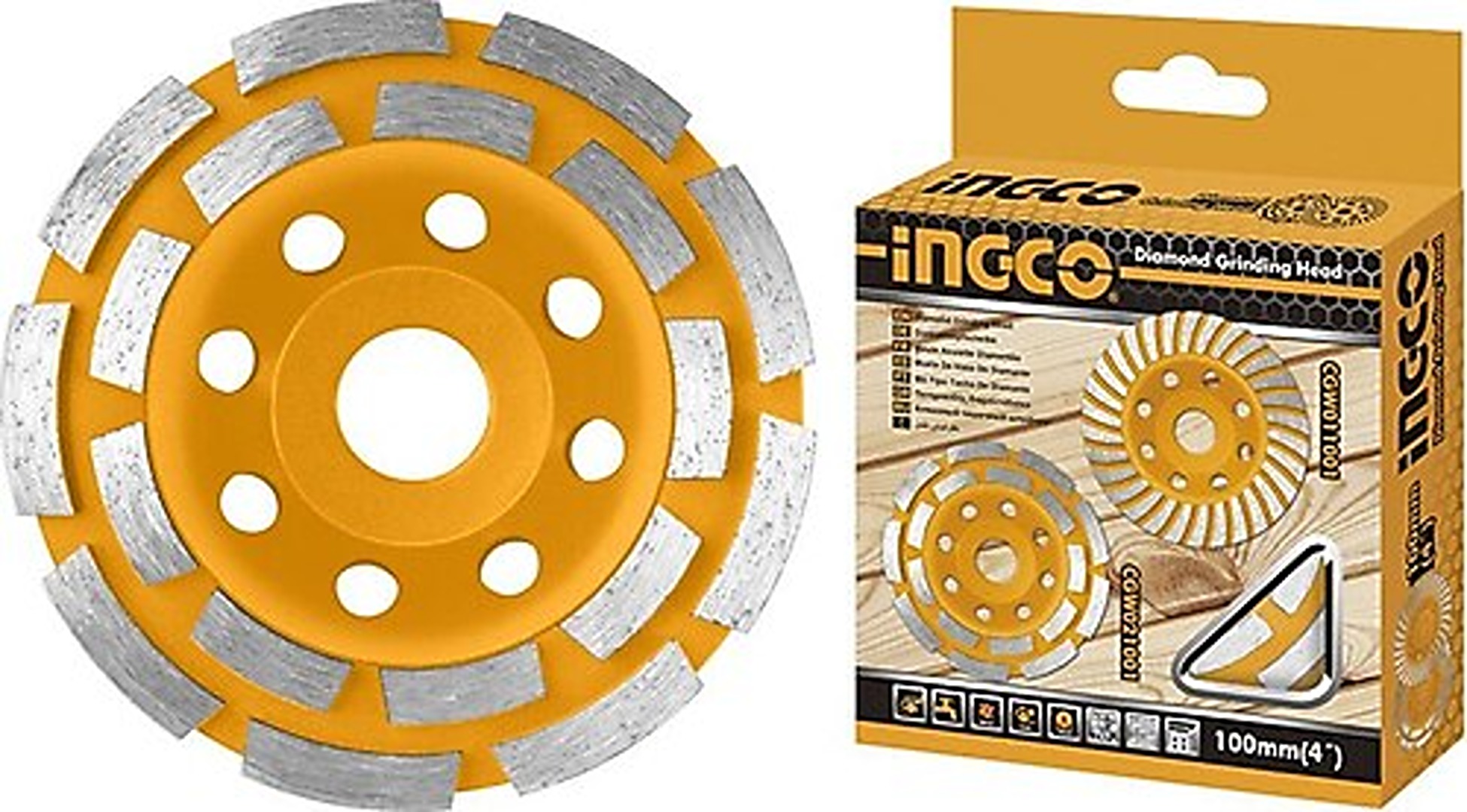 INGCO Double Row Cup Grinding Wheel CGW021501