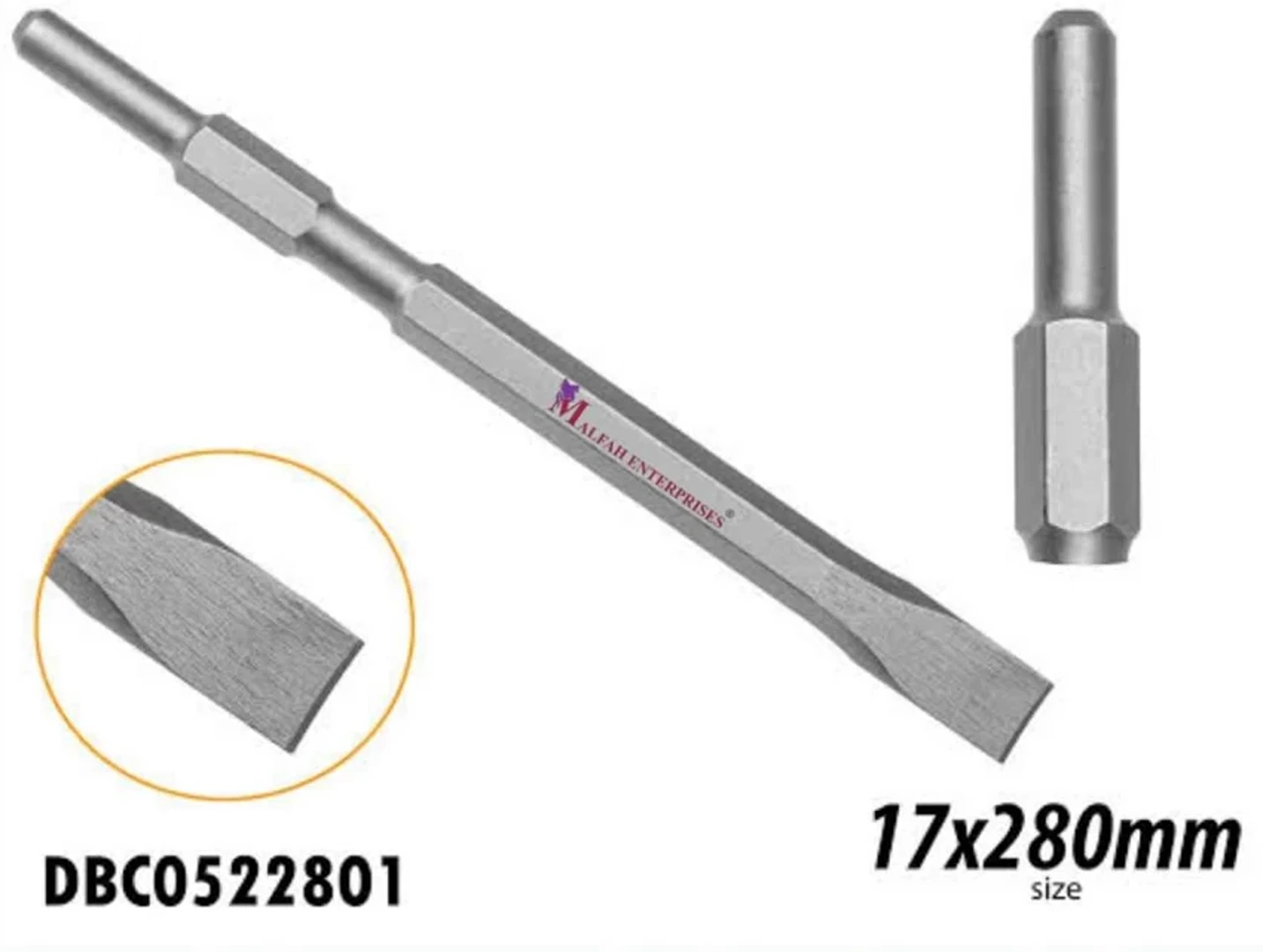 INGCO Pointed Hex Chisel flat 17mm DBC0522801