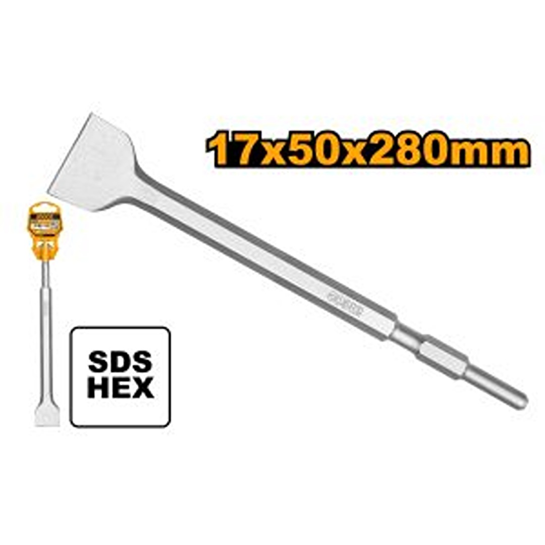 INGCO Pointed Hex Chisel flat 50mm DBC0522802