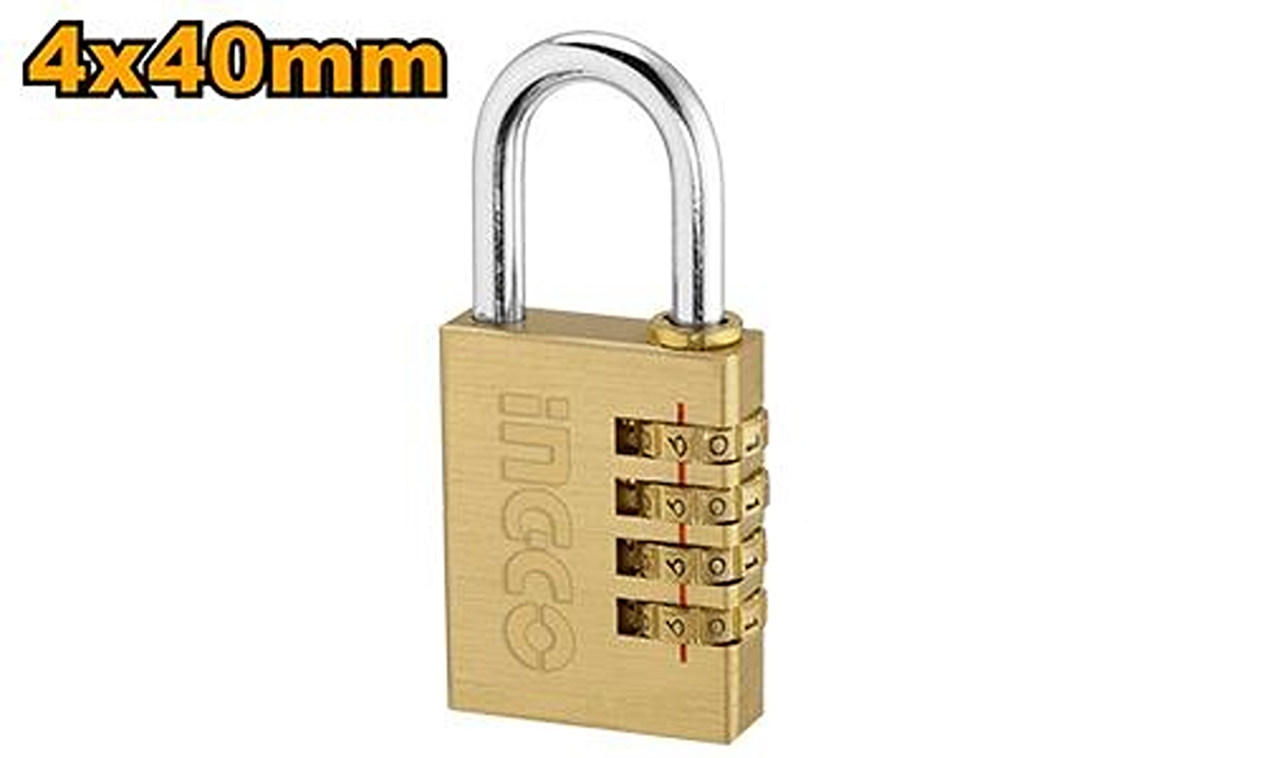 INGCO 3 Digit Combination Padlock 40mm DBCK0404