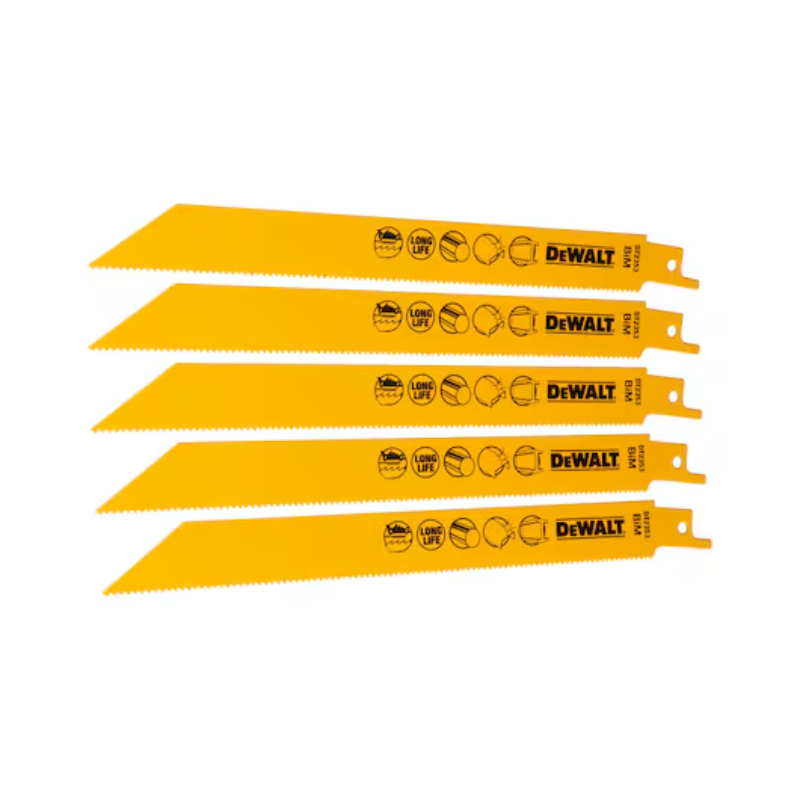 DeWALT DT2353-QZ Reciprocating Saw Blade 14TPI 5pcs 203mm DT2353-QZ