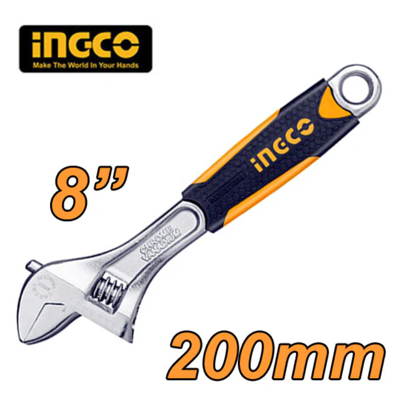 INGCO Adjustable Wrench 8inches HADW131088