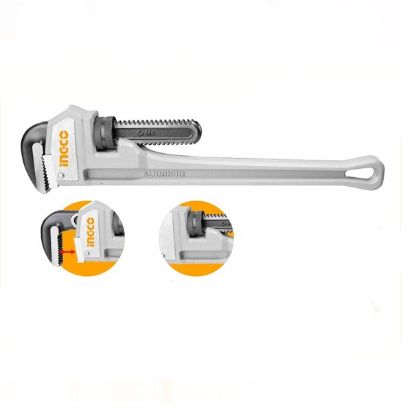 INGCO Aluminum Handle Pipe Wrench 18inches HALPW0118