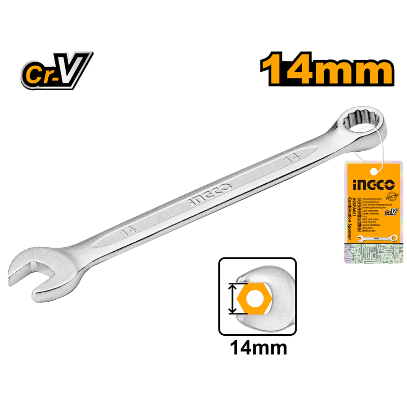 INGCO Combination Spanner 14mm HCSPA141