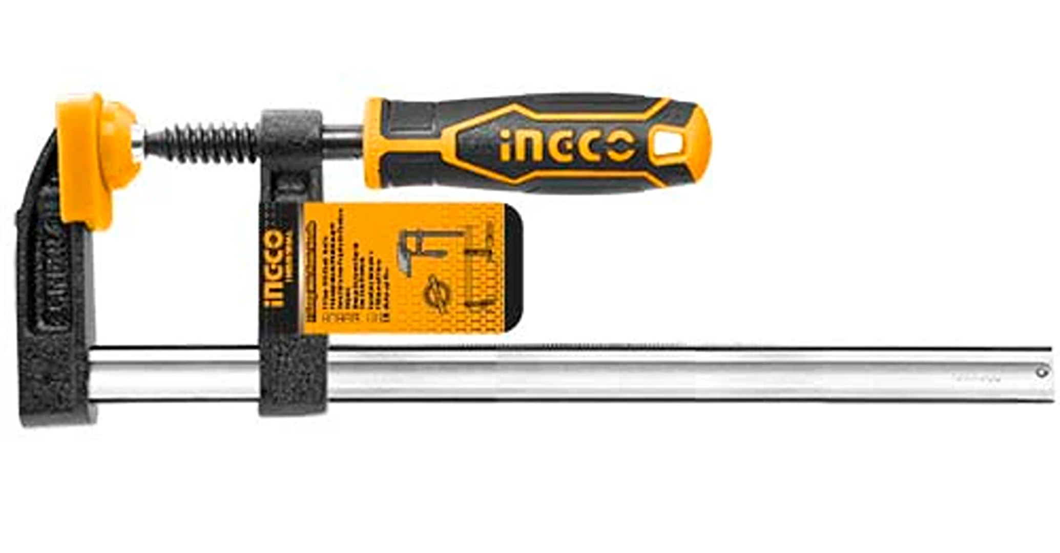 INGCO F-Clamp with Rubber Handle 12 inch HFC021201