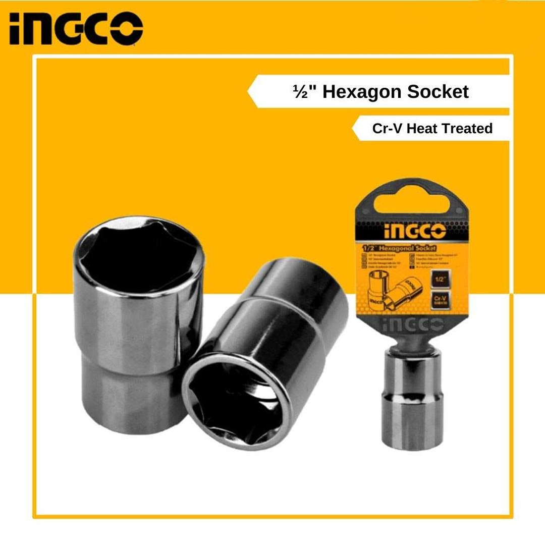 INGCO Hexagonal Socket 17mm 1/2 inches HHAST12101