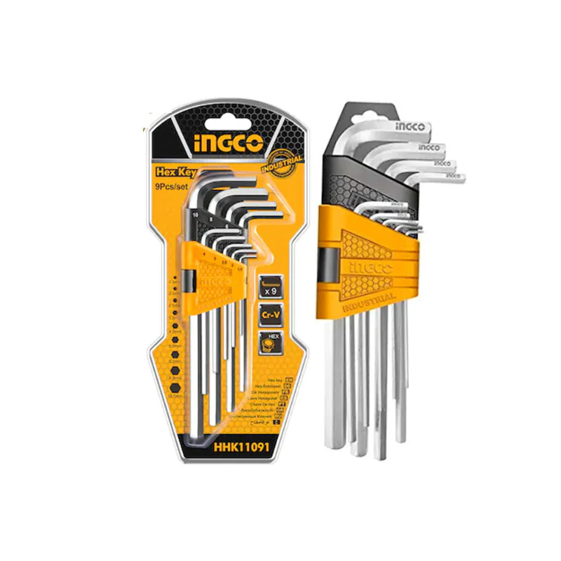 INGCO Hex Allen Key Wrench Set 9pcs HHK11091