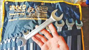 INGCO CR.V Double Open End Spanner Set 12Pcs 632mm HKSPA2142