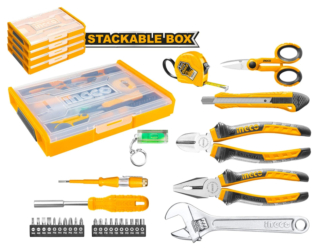 INGCO 29pcs Household Hand Tools Set HKTV01H291