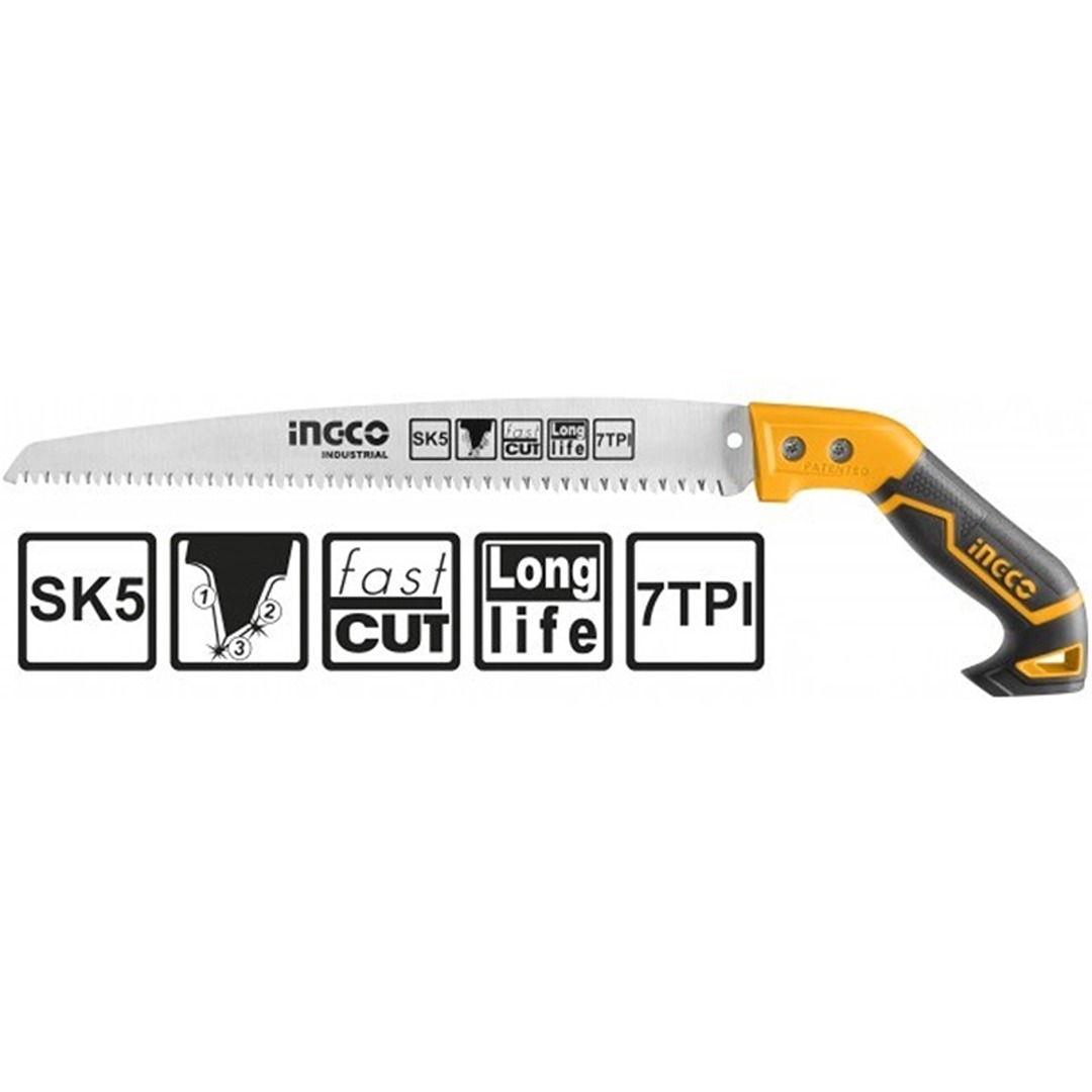 INGCO Industrial Straight Pruning Saw for Trees HPS3008