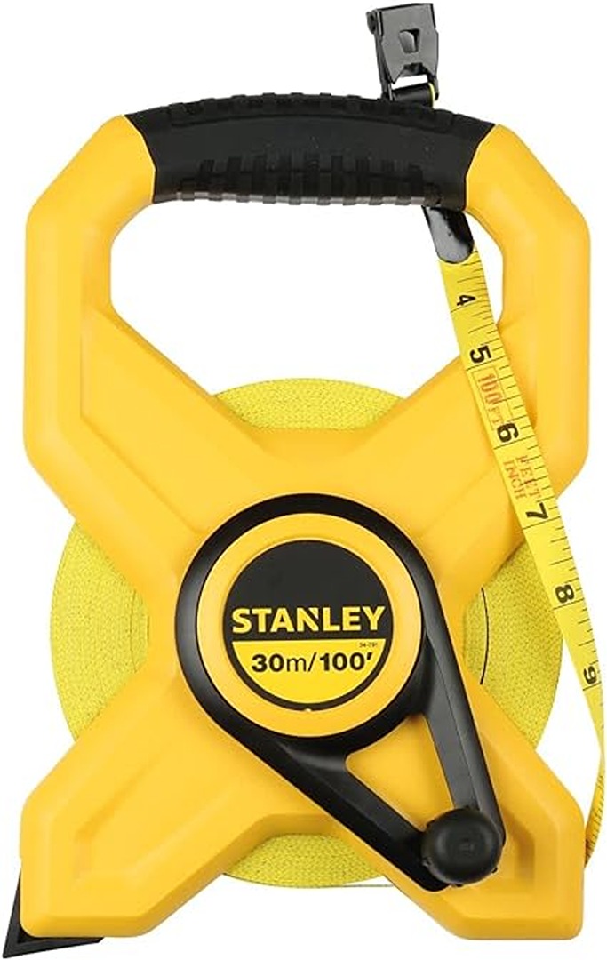 STANLEY Open Frame Fiberglass Yellow Long Tape 30m STHT34791-8