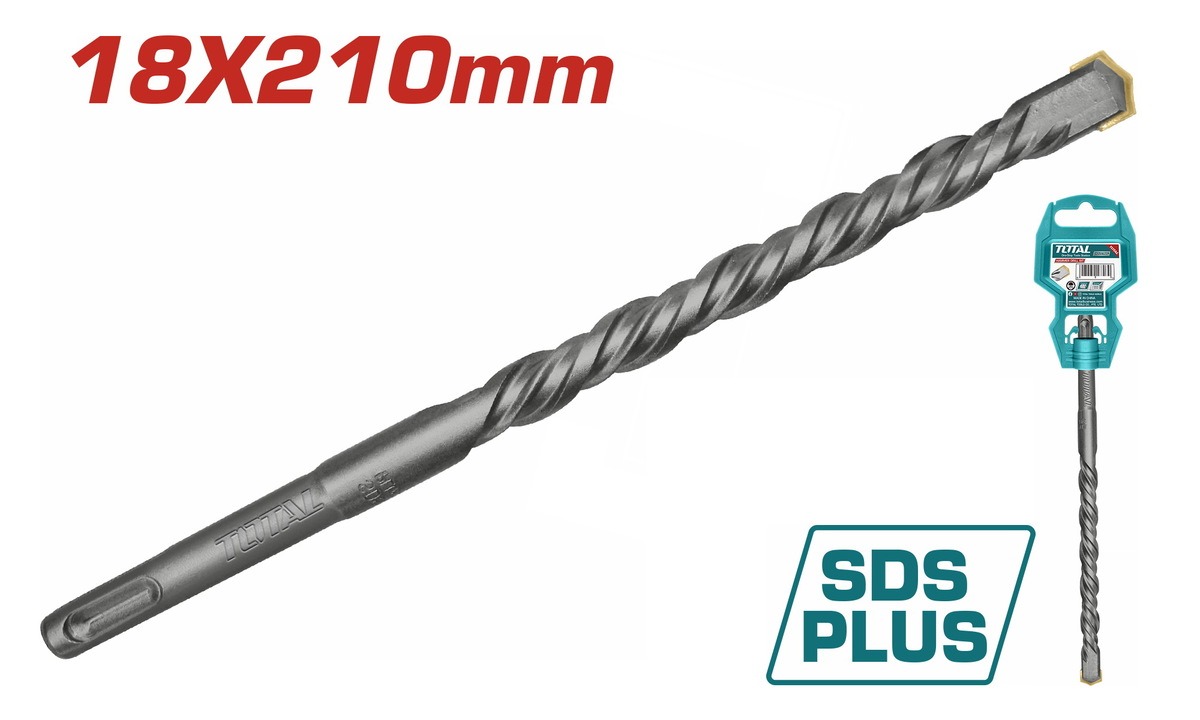 توتال بريمة حفر كونكريت ٍSDS-Plus قياس 18 × 210 ملم TAC311802