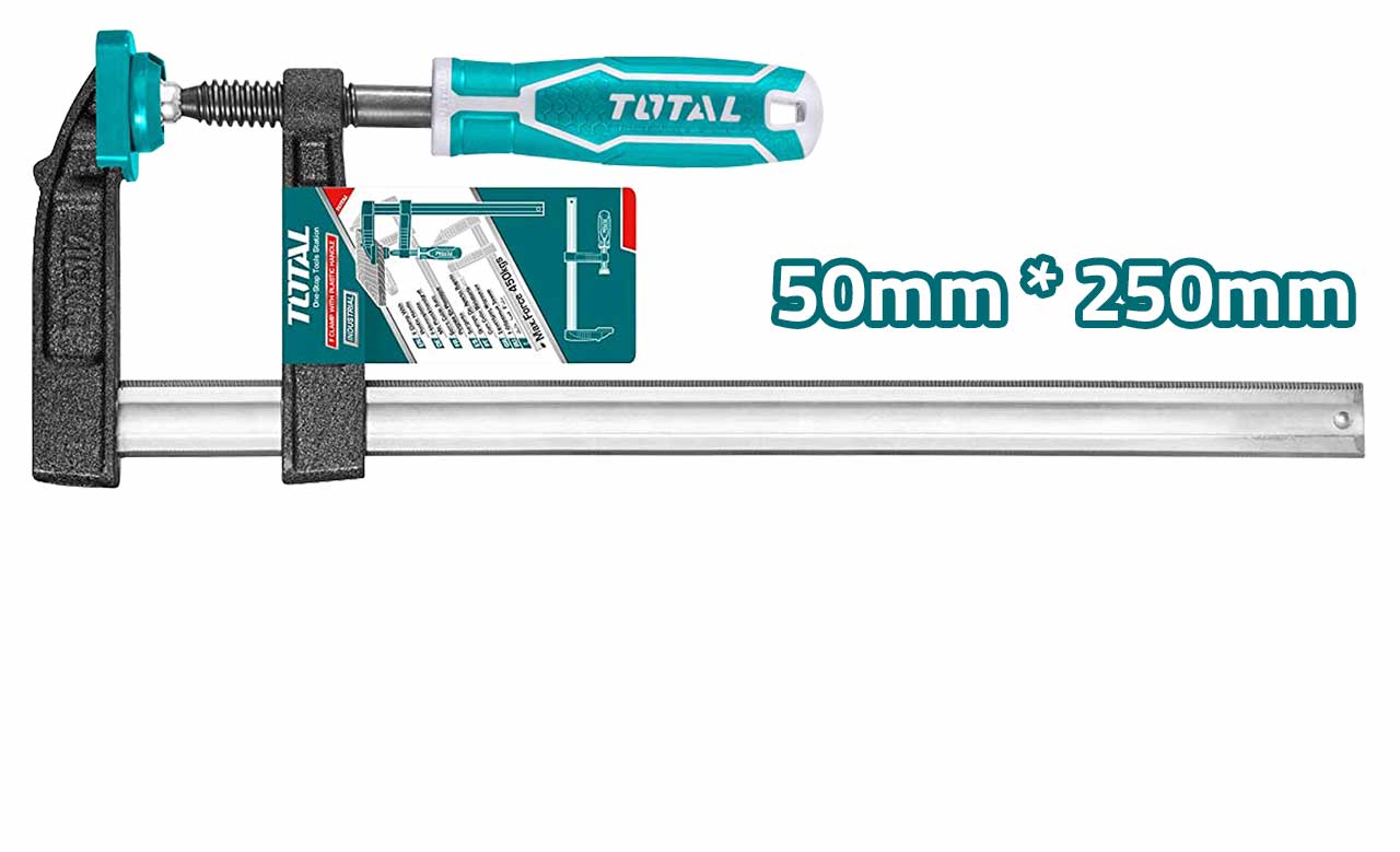 TOTAL F-Clamp with Plastic Handle 50x250mm THT1320503