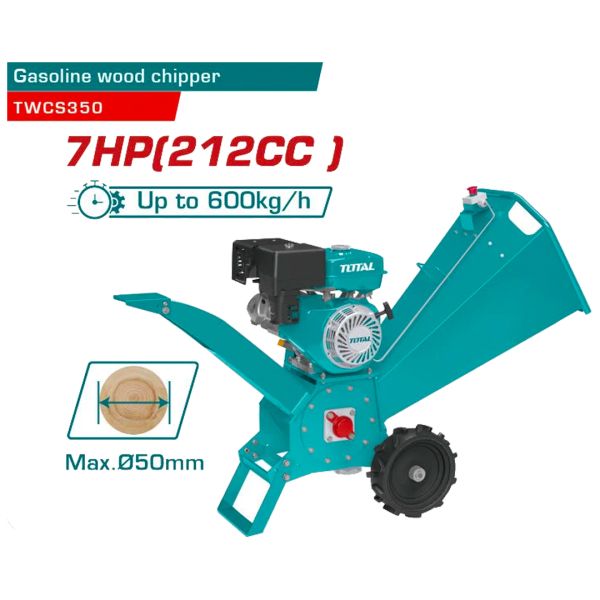 TOTAL TWCS350 Gasoline Wood chipper 7HP